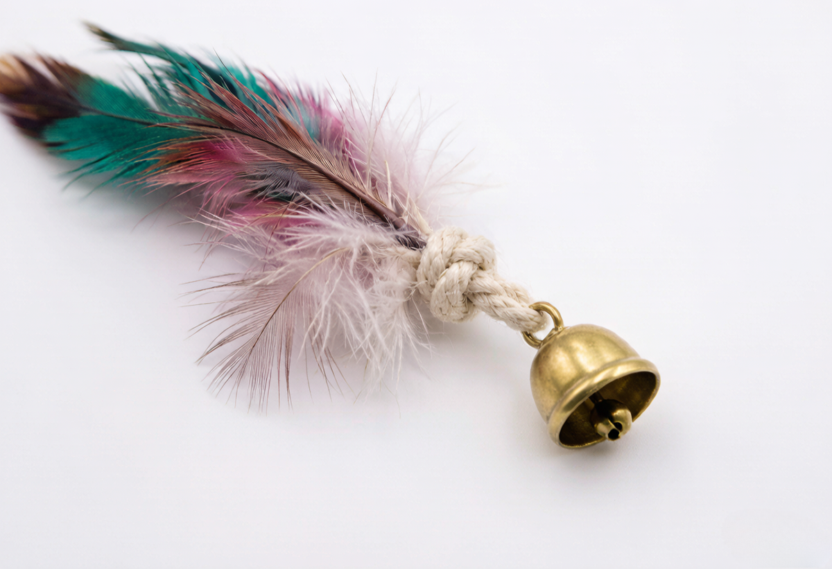 Feather Teaser Wand, Natural Play – GD-Meow